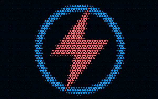 Lightning bolt made of dots: gasless orders on Hyperliquid